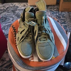 Nike Air Unlimited Palm Olive Green David Robinson Size 11 Sneakers 889013-300